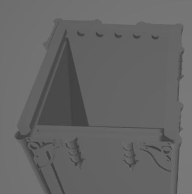 MAGIC THE GATHERING DECKBOX - HORROR THEME 3D print model_4