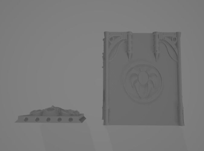MAGIC THE GATHERING DECKBOX - HORROR THEME 3D print model_3