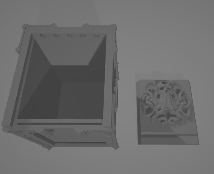 MAGIC THE GATHERING DECKBOX - HORROR THEME 3D print model_2