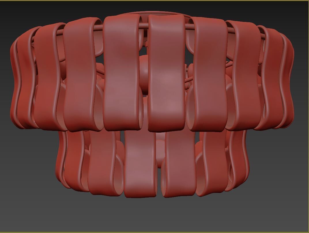 Ghiaccio Flush Mount 3D model_8