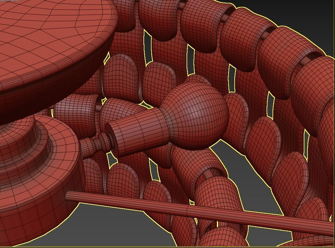 Ghiaccio Flush Mount 3D model_9