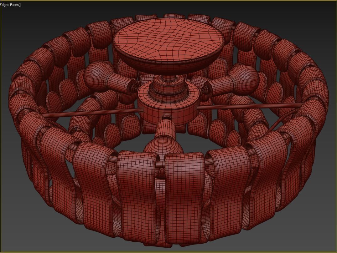 Ghiaccio Flush Mount 3D model_7