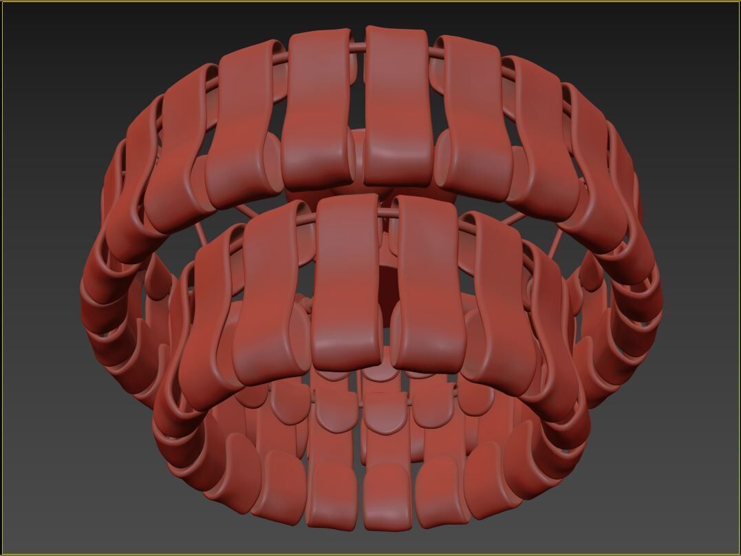 Ghiaccio Flush Mount 3D model_6