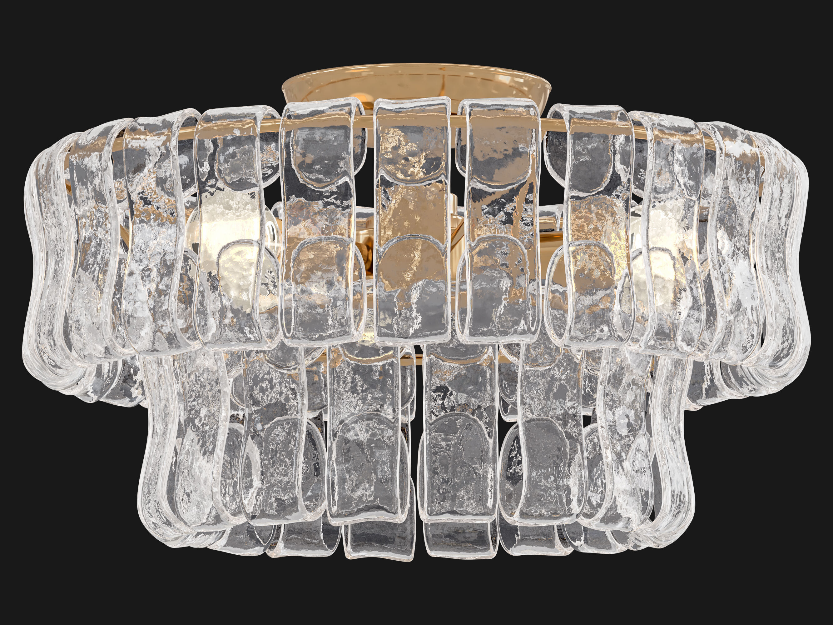 Ghiaccio Flush Mount 3D model_3