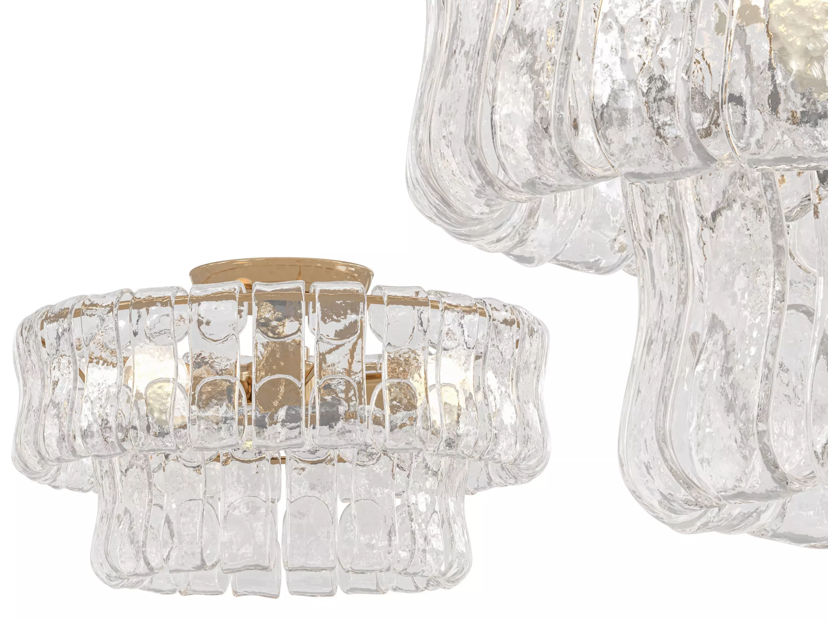 Ghiaccio Flush Mount 3D model_0