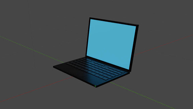 Laptop 3D print model