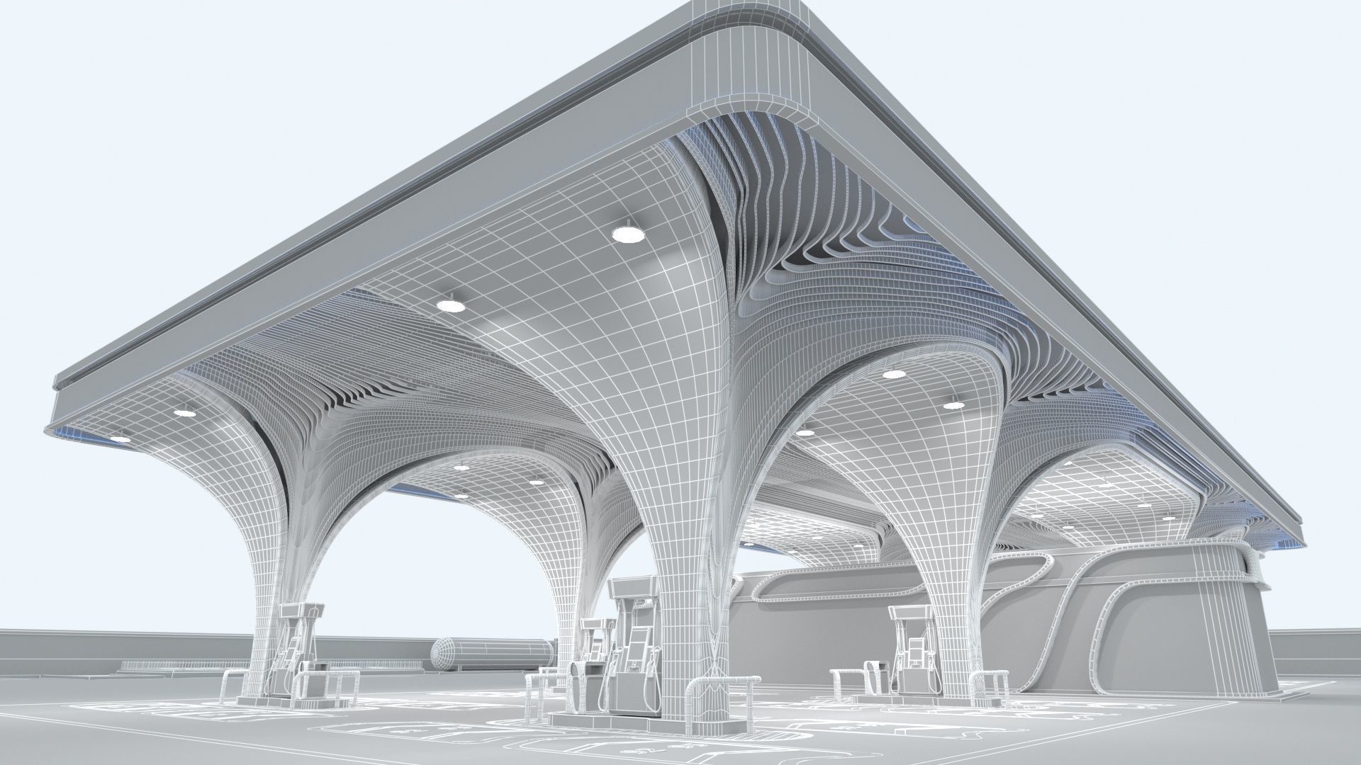 Gas Station 2 3D model_13