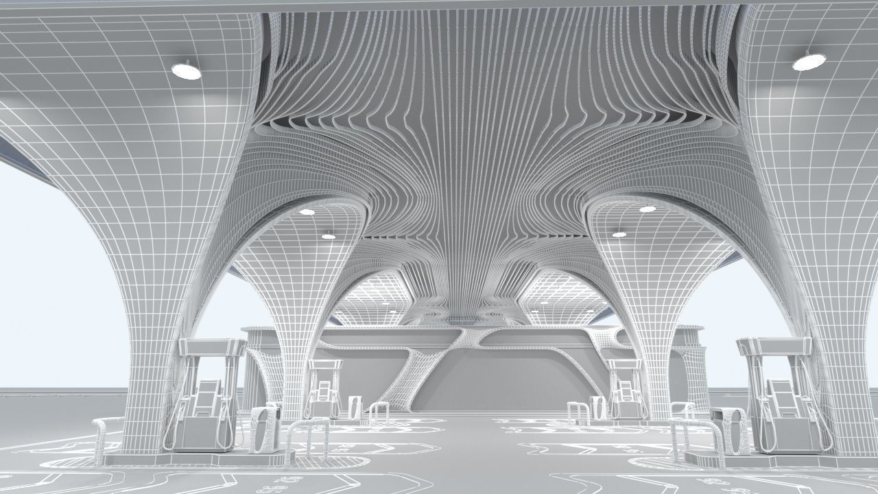 Gas Station 2 3D model_16