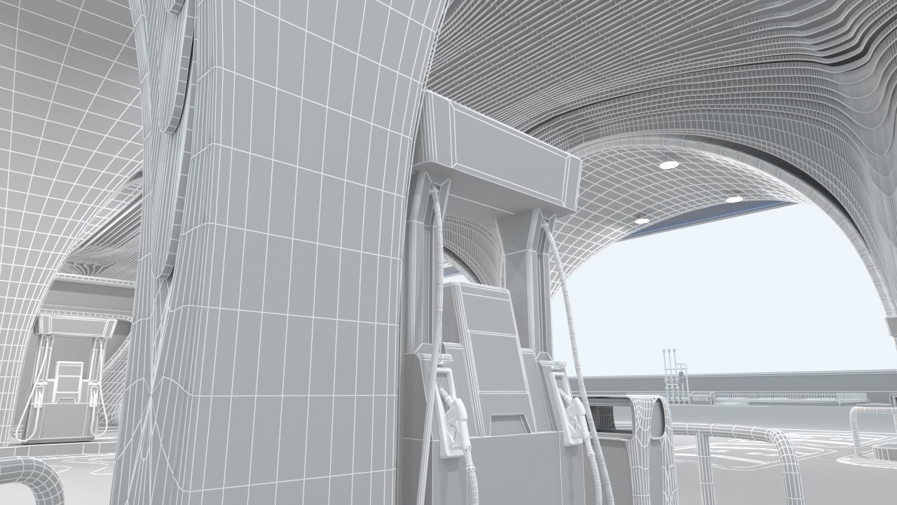 Gas Station 2 3D model_15