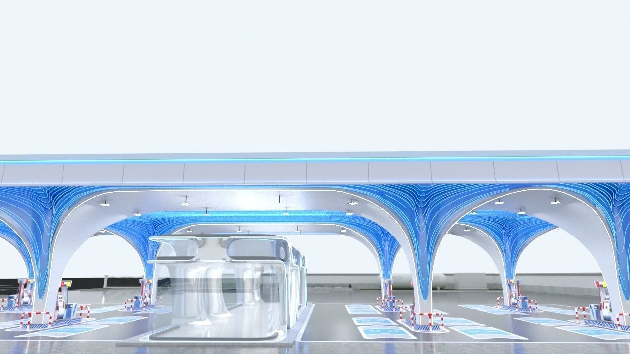 Gas Station 2 3D model_12