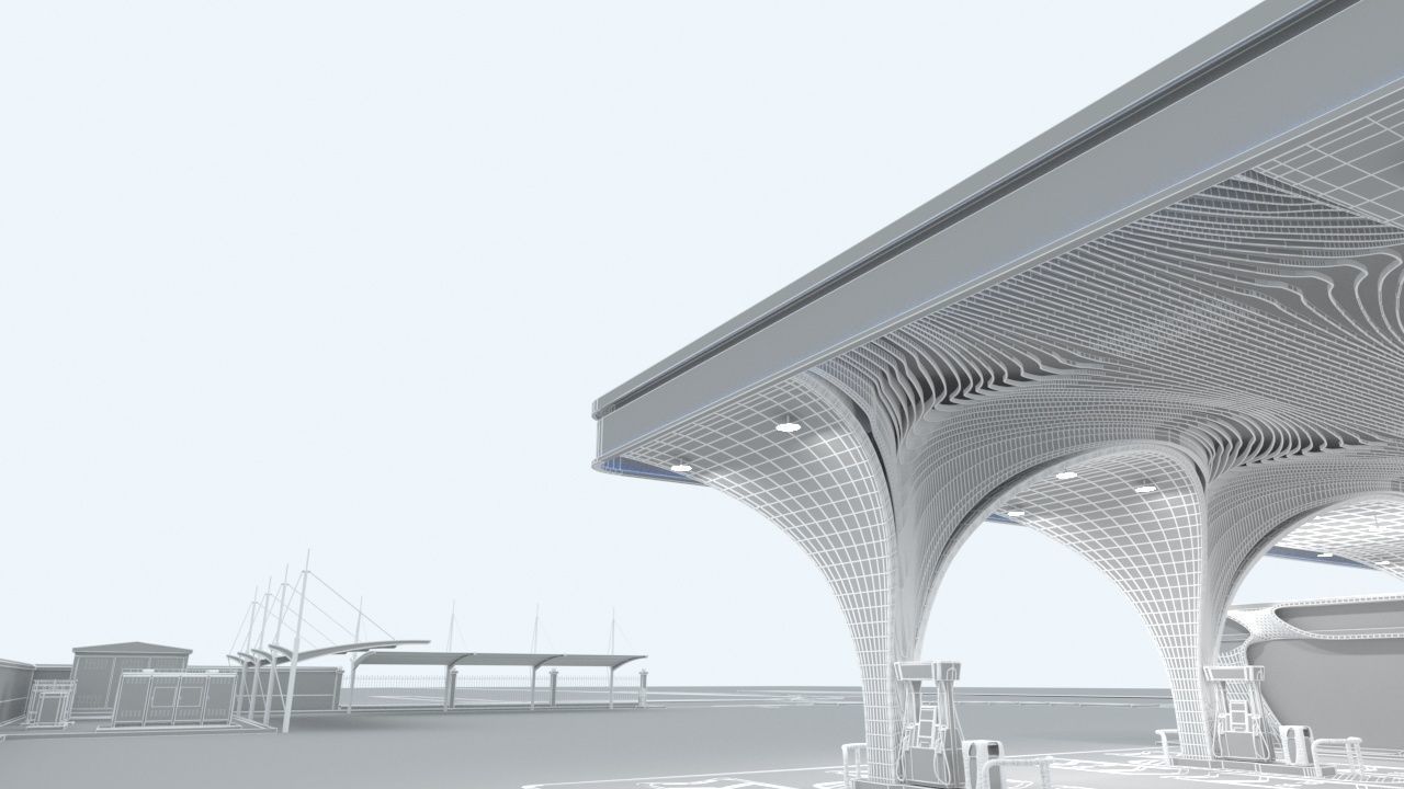 Gas Station 2 3D model_17