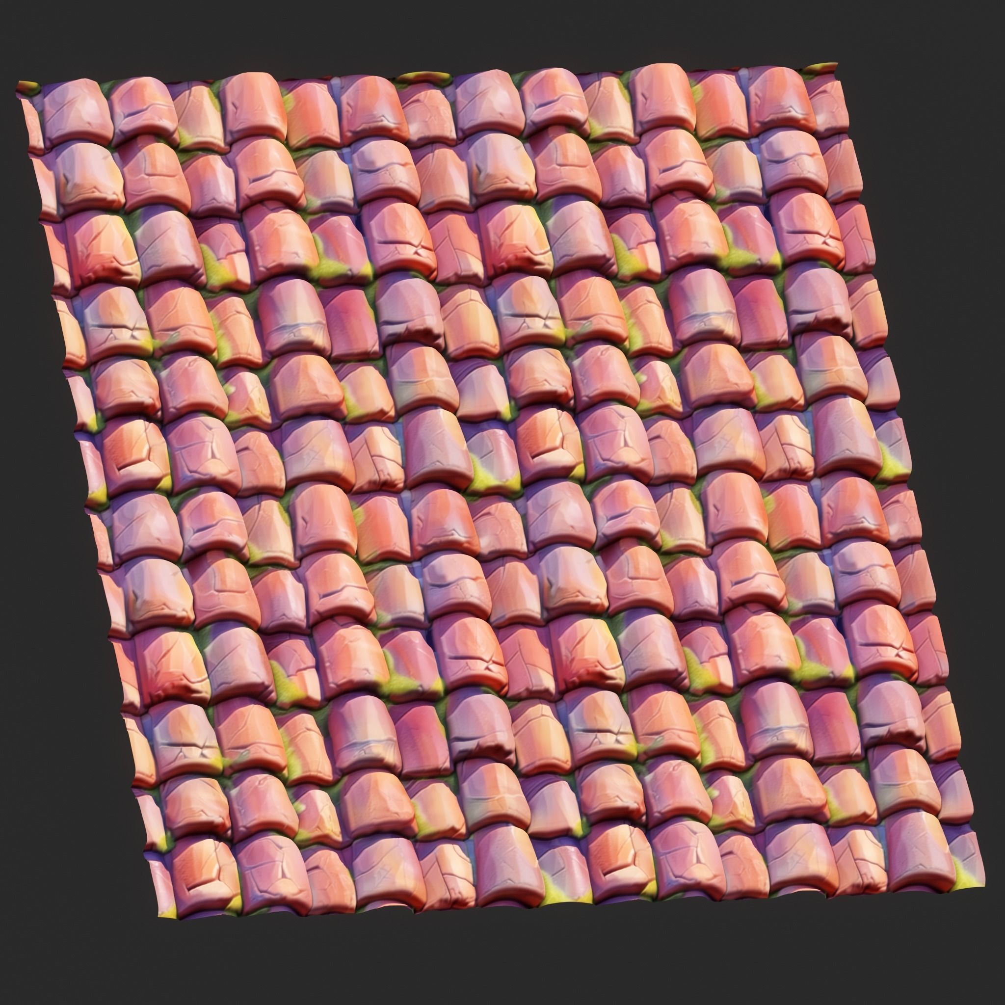  Stylized Roof Seamless Texture Texture_2