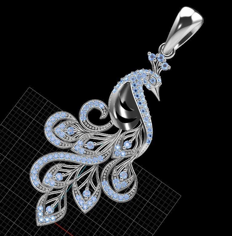 Firebird pendant phoenix phenix  3D print model_3