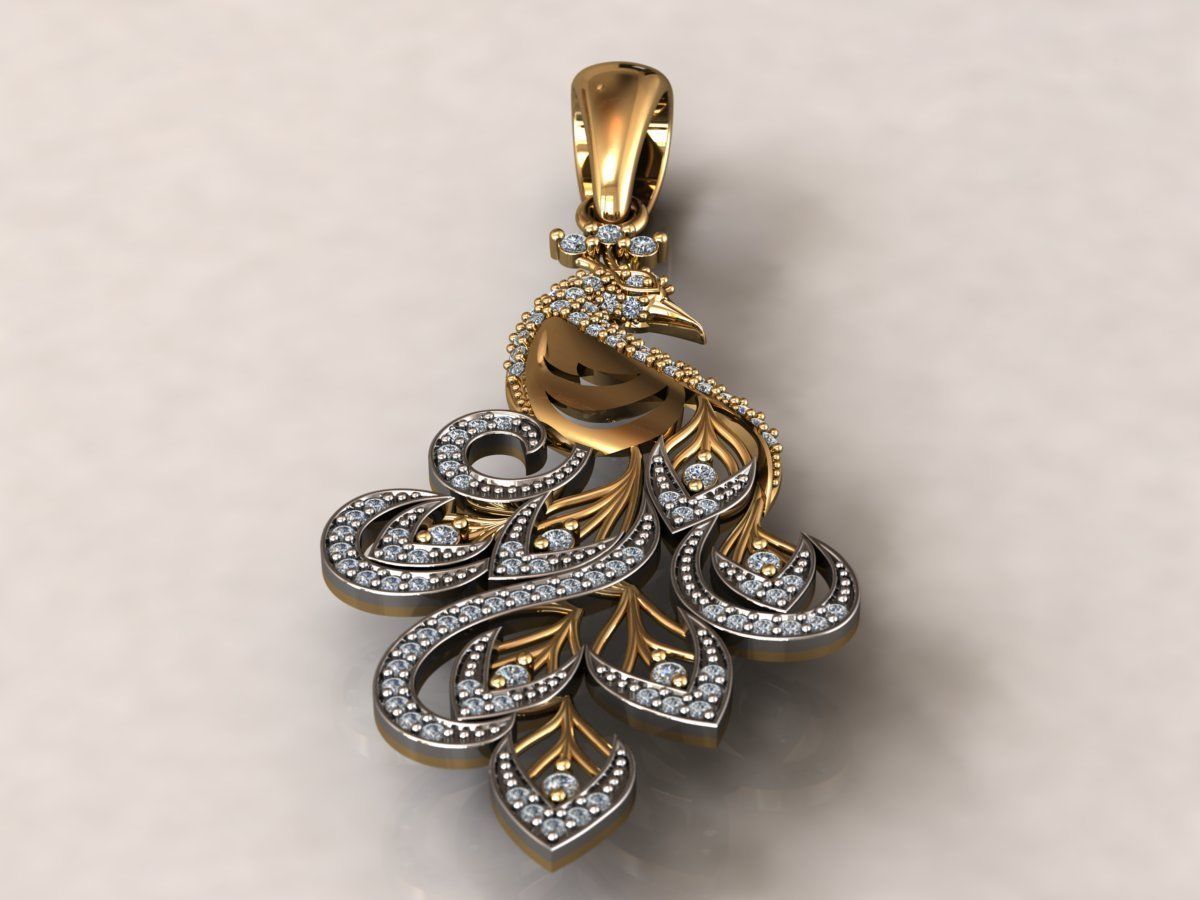 Firebird pendant phoenix phenix  3D print model_4