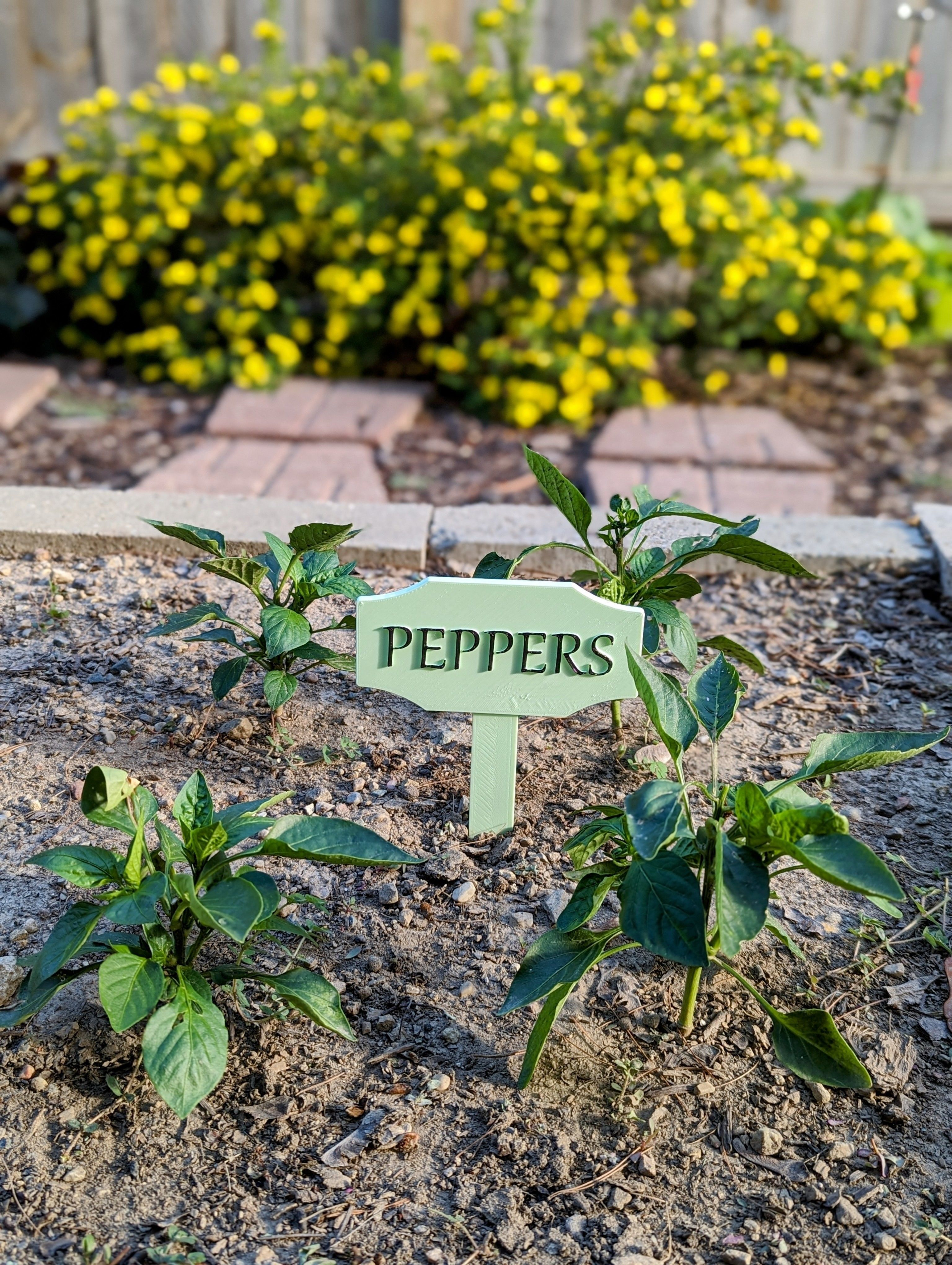 Garden Stakes for Flower Herb Garden Beds or Pots 79 Files 3D print model_1