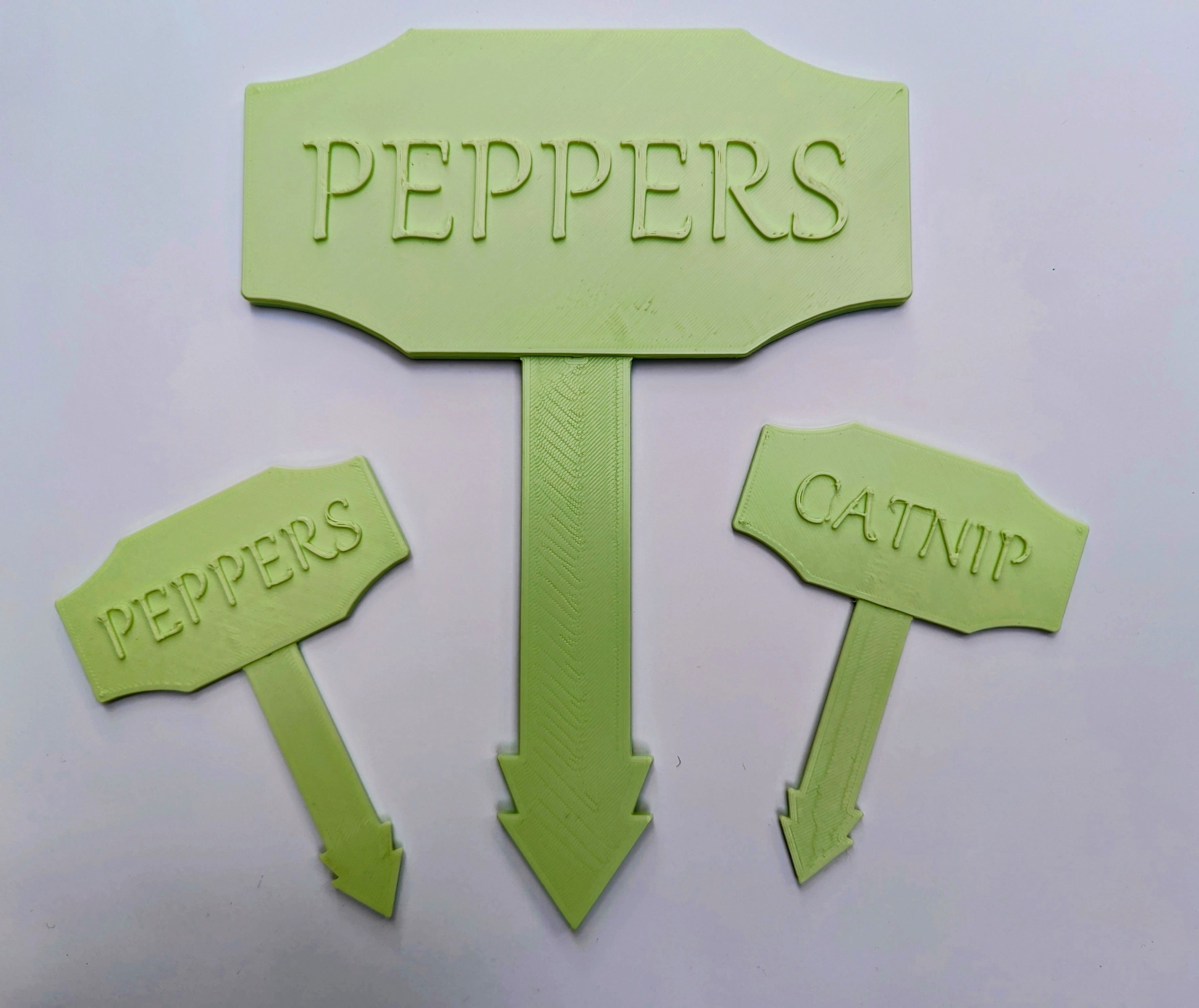 Garden Stakes for Flower Herb Garden Beds or Pots 79 Files 3D print model_2