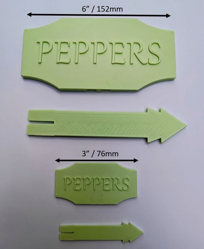 Garden Stakes for Flower Herb Garden Beds or Pots 79 Files 3D print model_4