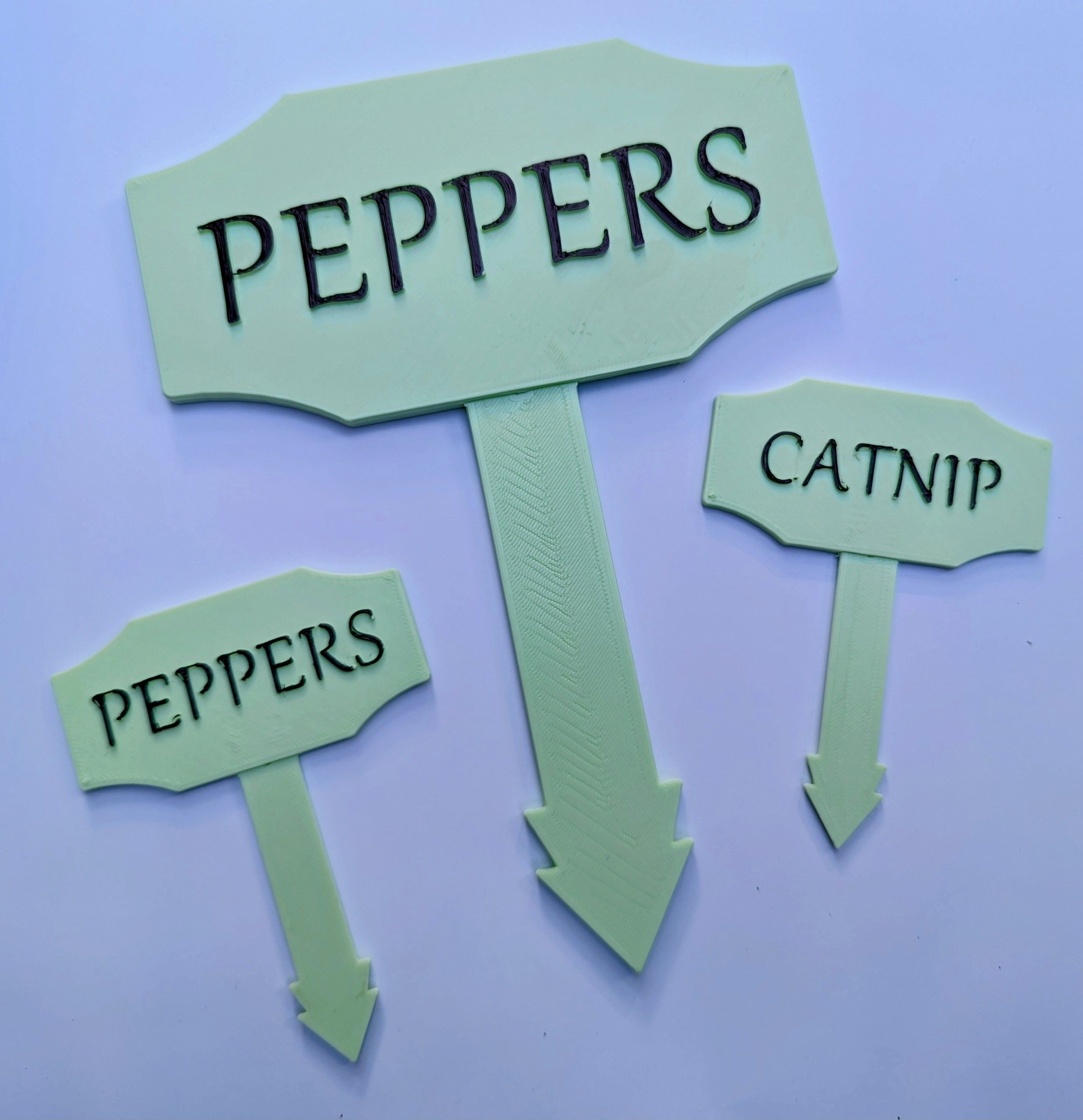 Garden Stakes for Flower Herb Garden Beds or Pots 79 Files 3D print model_3