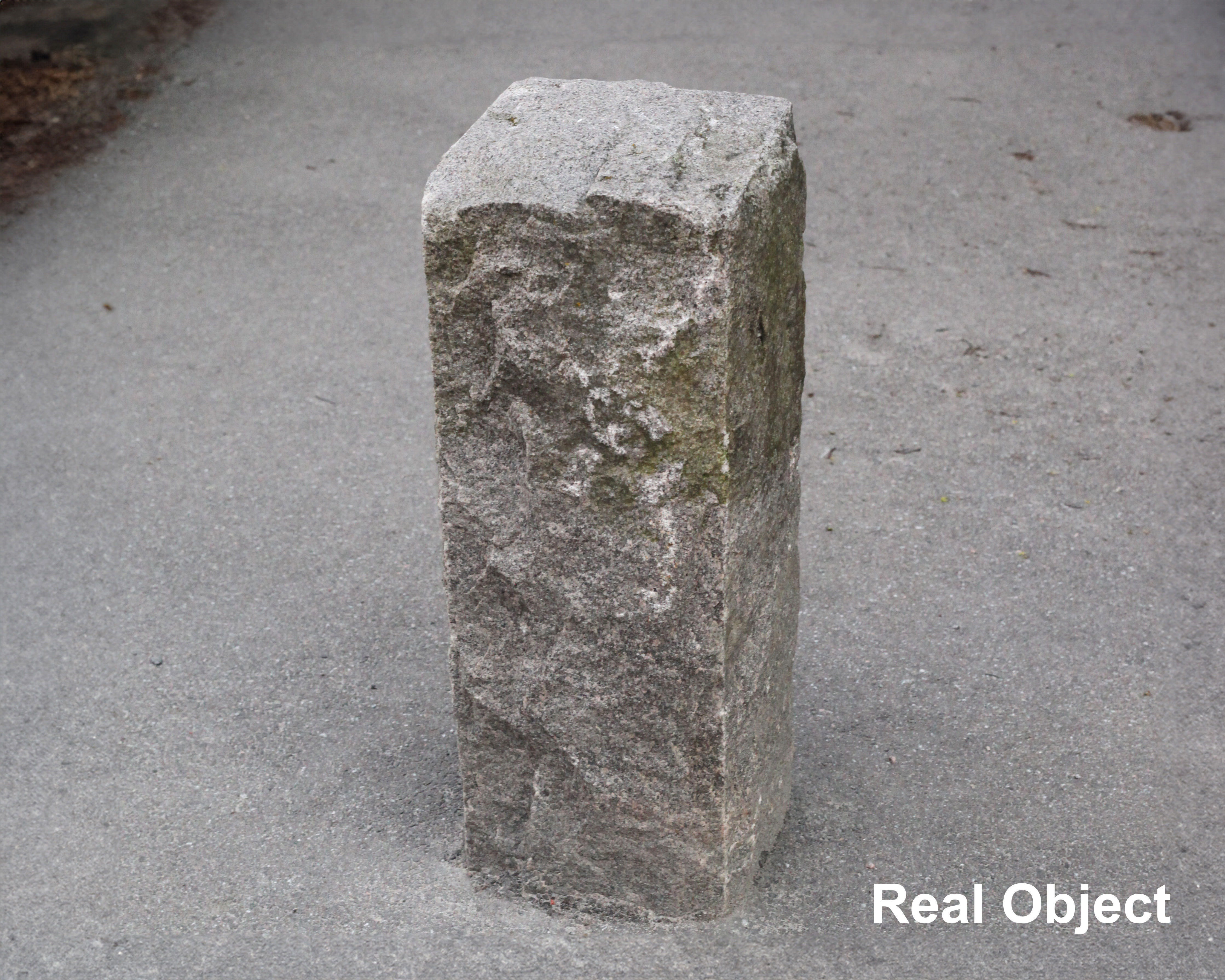 Granite Stone Bollard Photoscan 3D model_14
