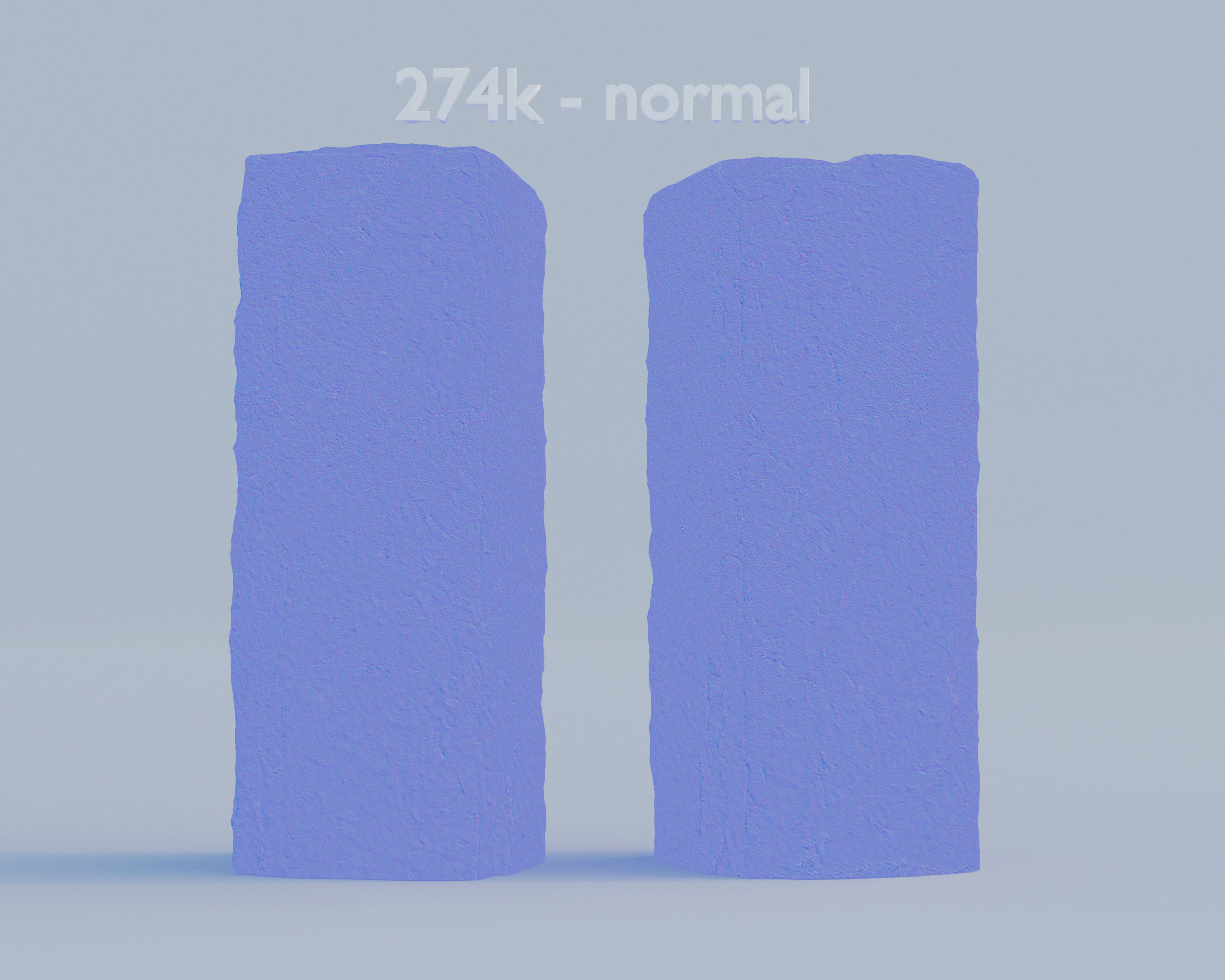 Granite Stone Bollard Photoscan 3D model_8