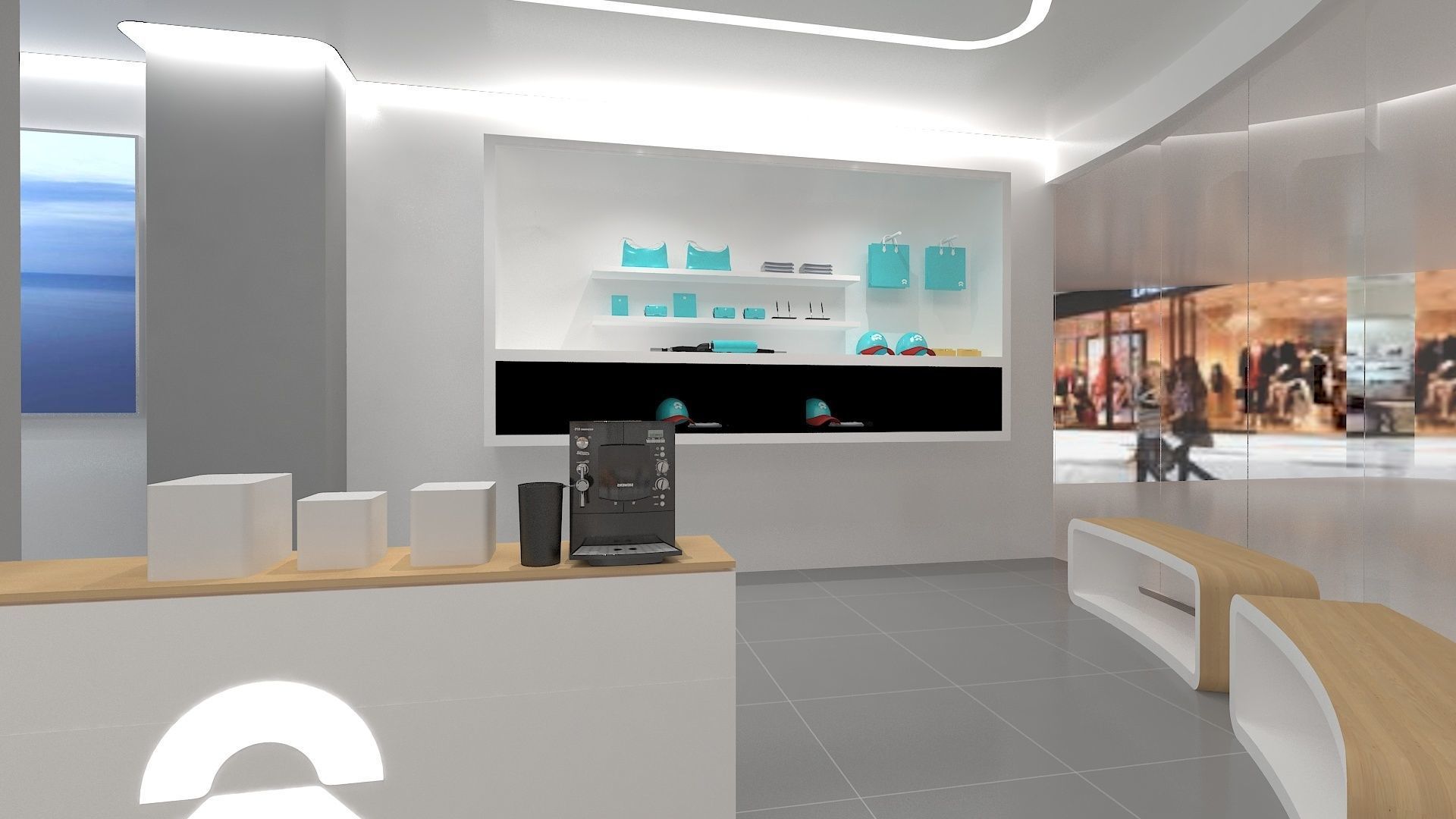 NIO Auto Mall Exhibition Hall 3D model_4