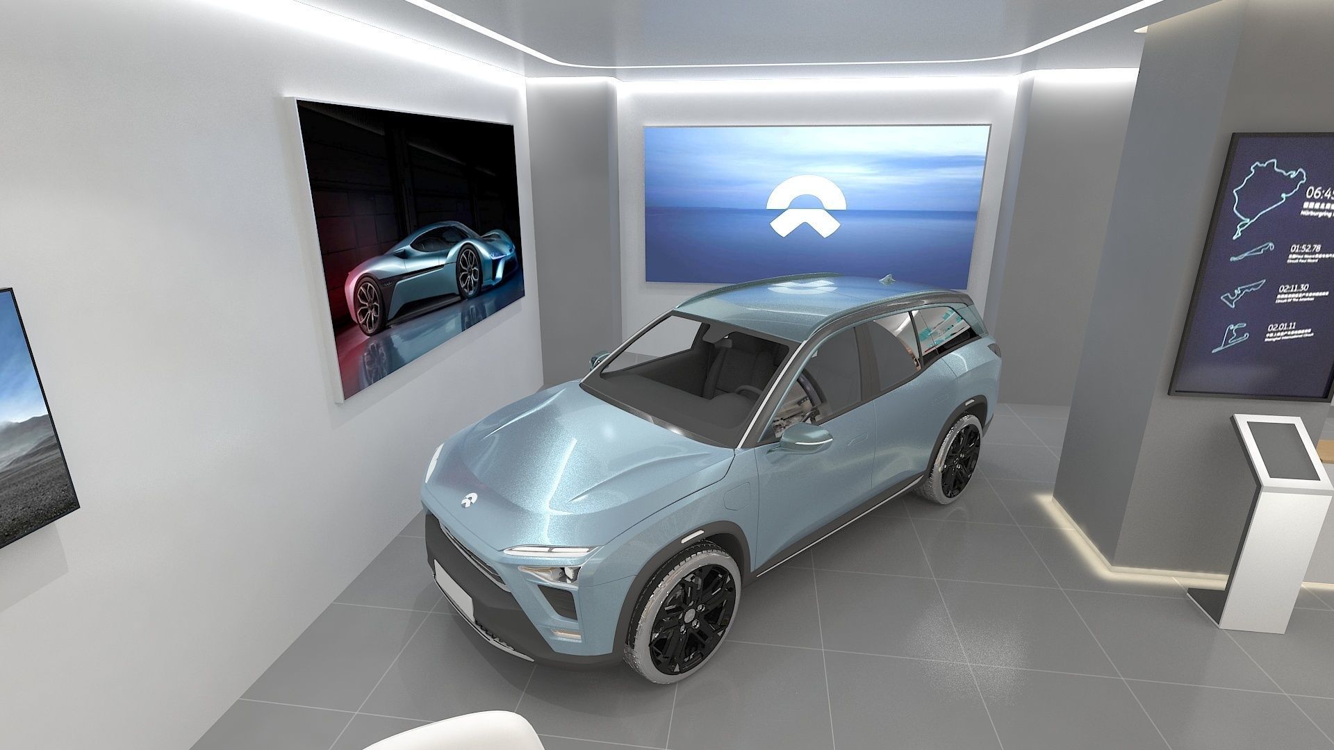 NIO Auto Mall Exhibition Hall 3D model_5