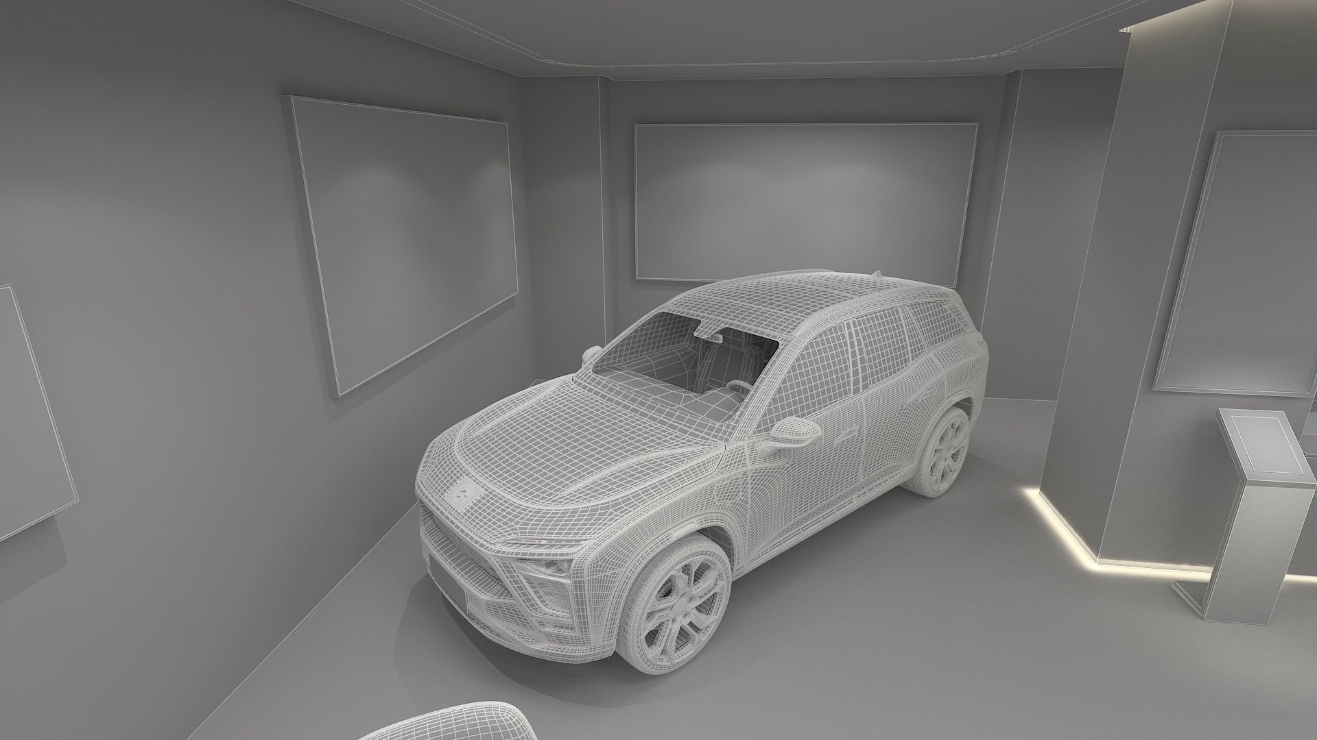 NIO Auto Mall Exhibition Hall 3D model_12