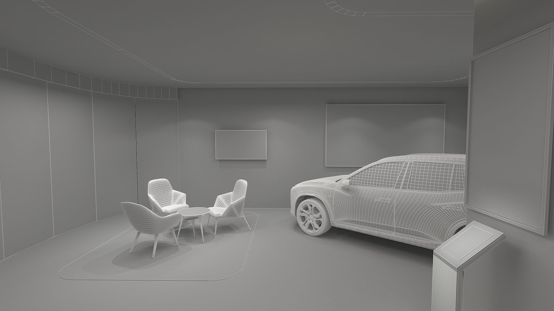 NIO Auto Mall Exhibition Hall 3D model_14