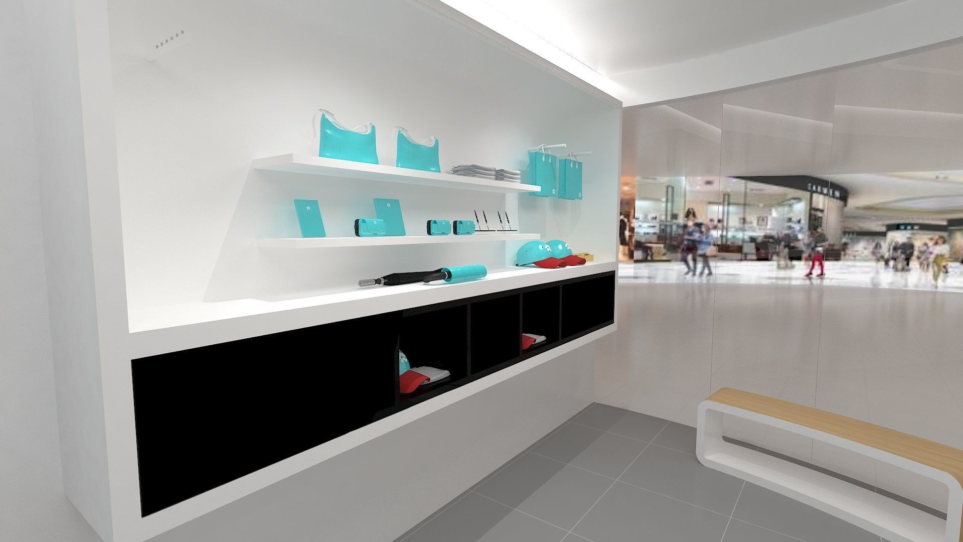 NIO Auto Mall Exhibition Hall 3D model_9