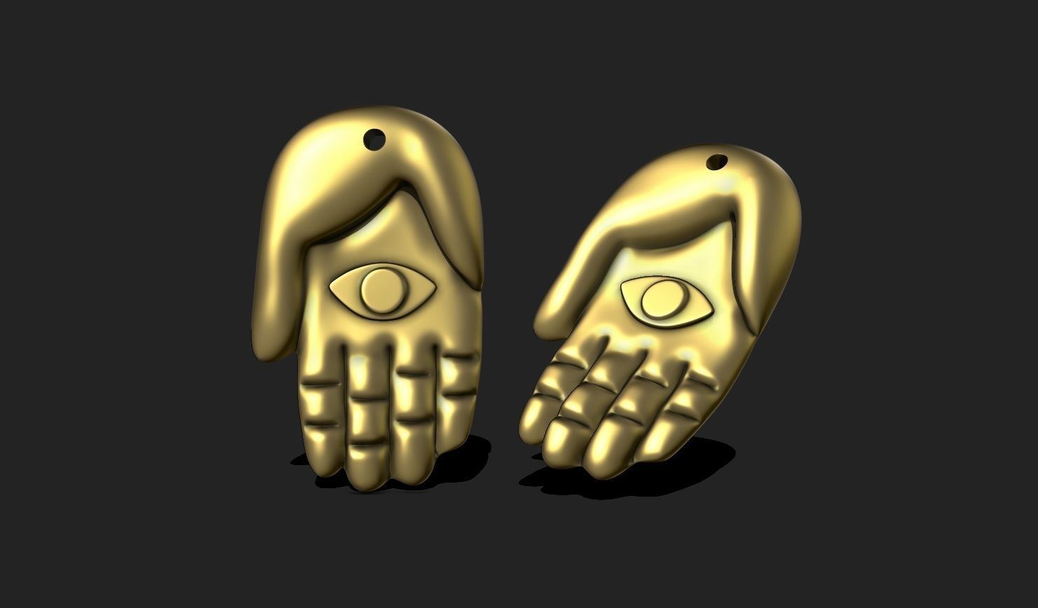 Greek Evil Pendant Keychain - 3D STL File for 3D Printing 3D print model_2