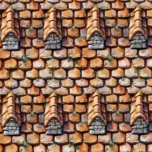 Stylized Roof Seamless Texture Texture