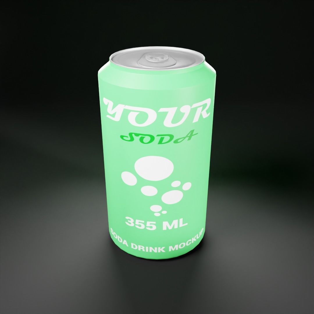 soda can 355ml 3d model 3D model_2