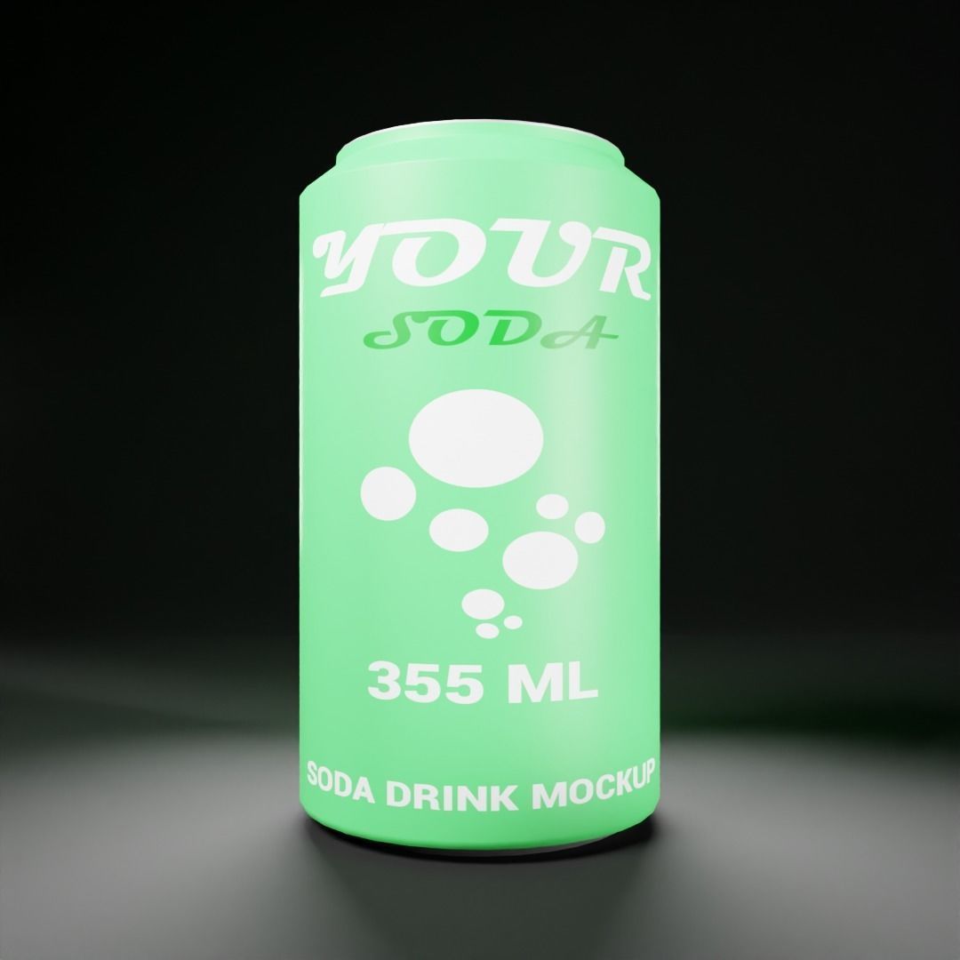 soda can 355ml 3d model 3D model_3