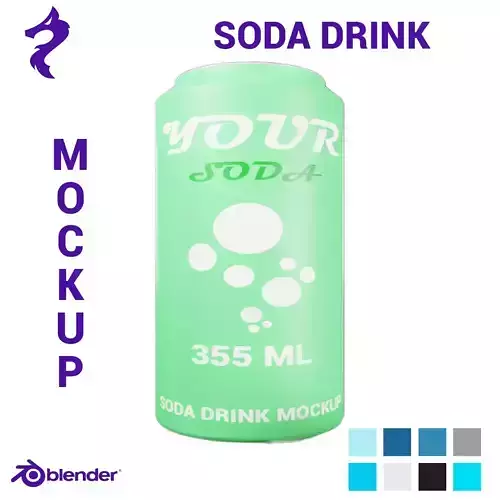 soda can 355ml 3d model 