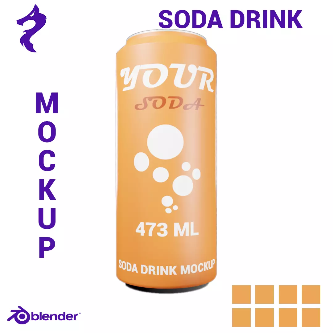 Soda Can 473ml 3d model 3D model_0