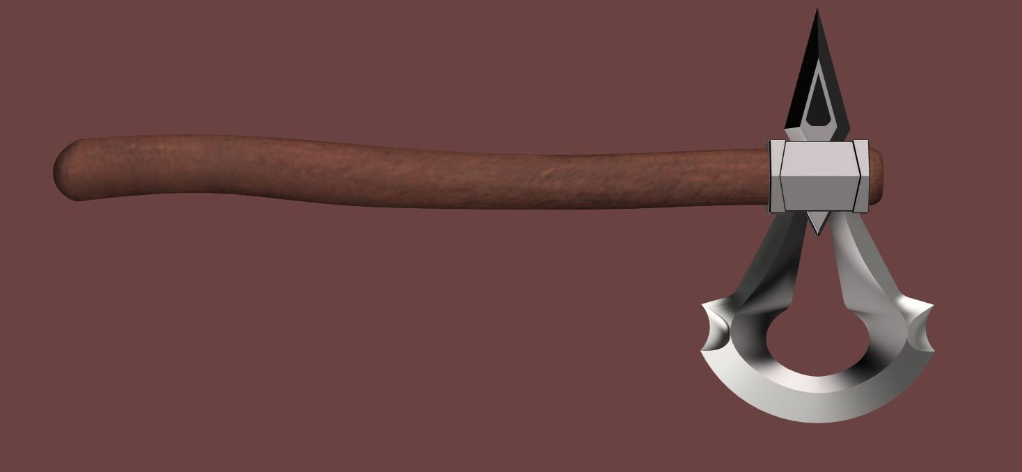 Assassins Creed III - Connor Kenway tomahawk 3D print model_3