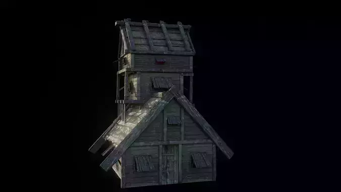 Medieval Building House 3D model