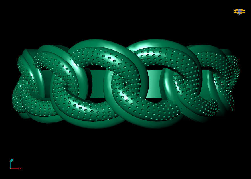 Chain RIng 3D print model_2