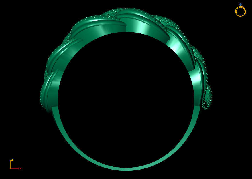 Chain RIng 3D print model_3