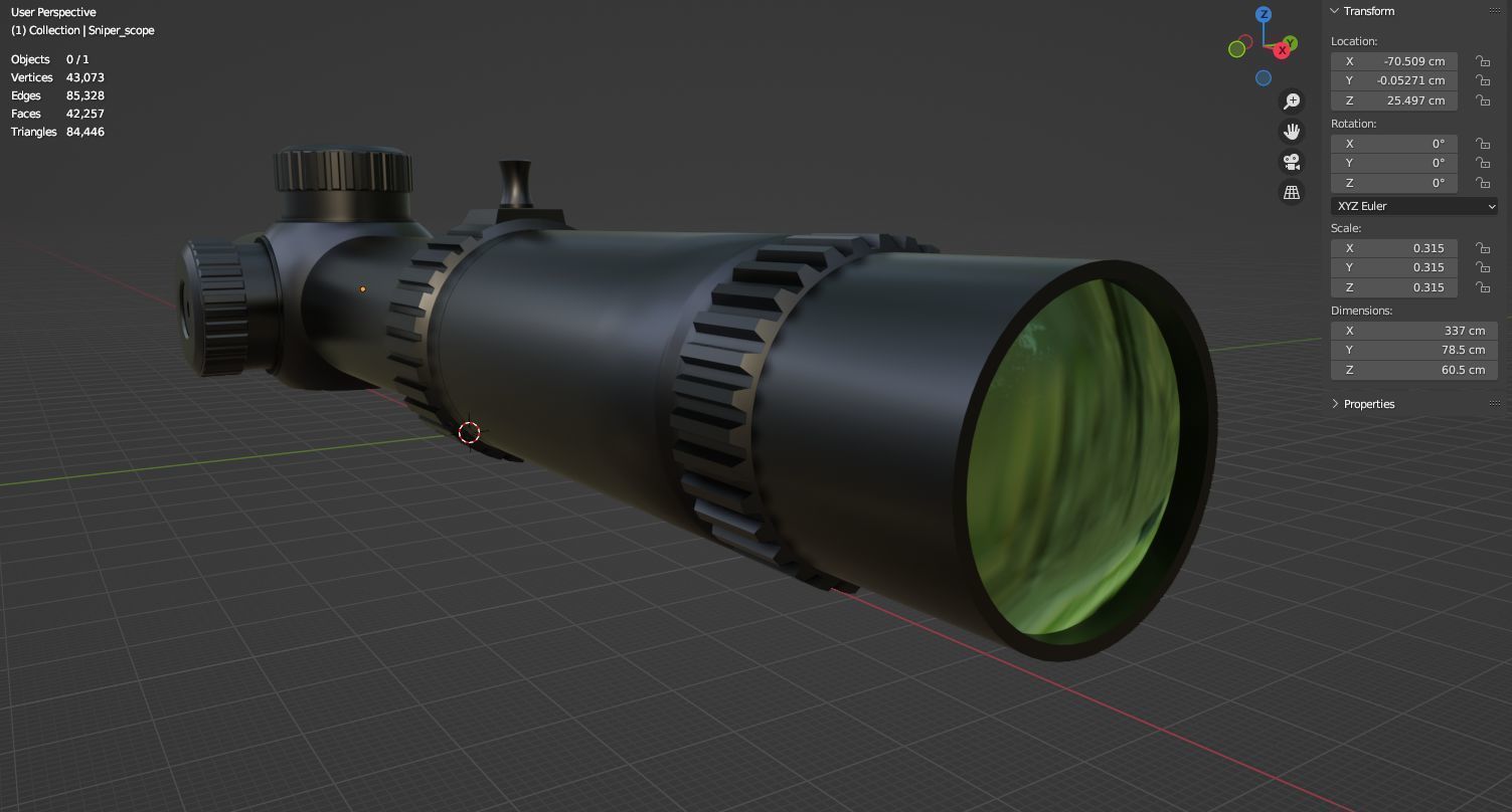 Sniper glass 3D model 3D model_12