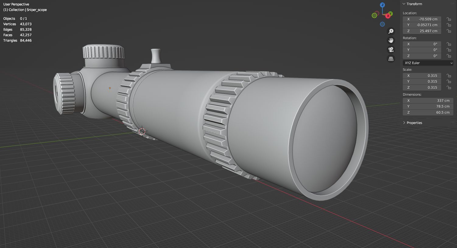 Sniper glass 3D model 3D model_13