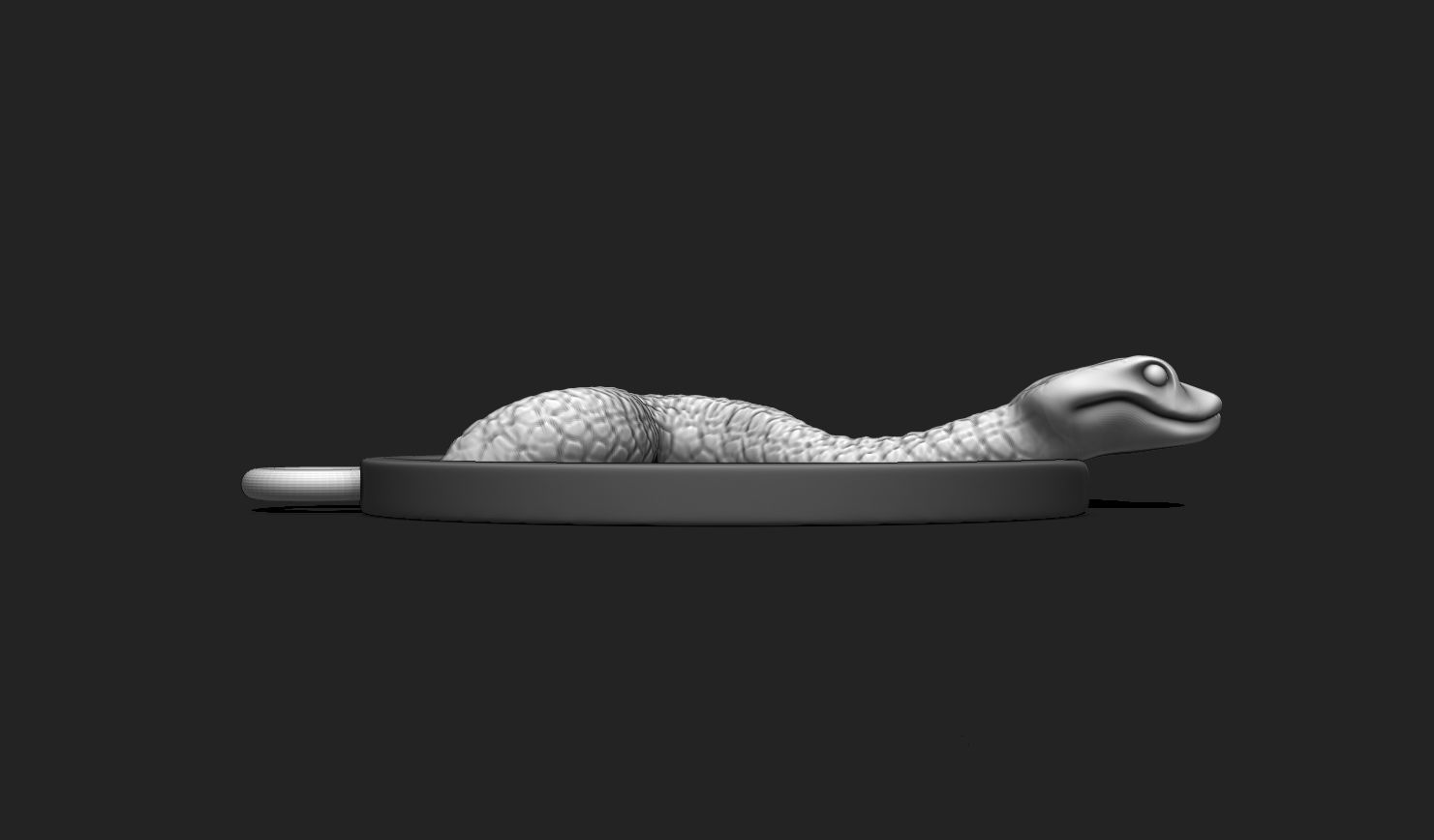 Snake Pendant Keychain - 3D STL File for 3D Printing 3D print model_6