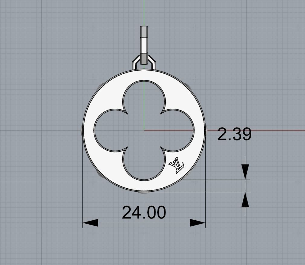 Louis Vuitton Pendant 3D print model_3