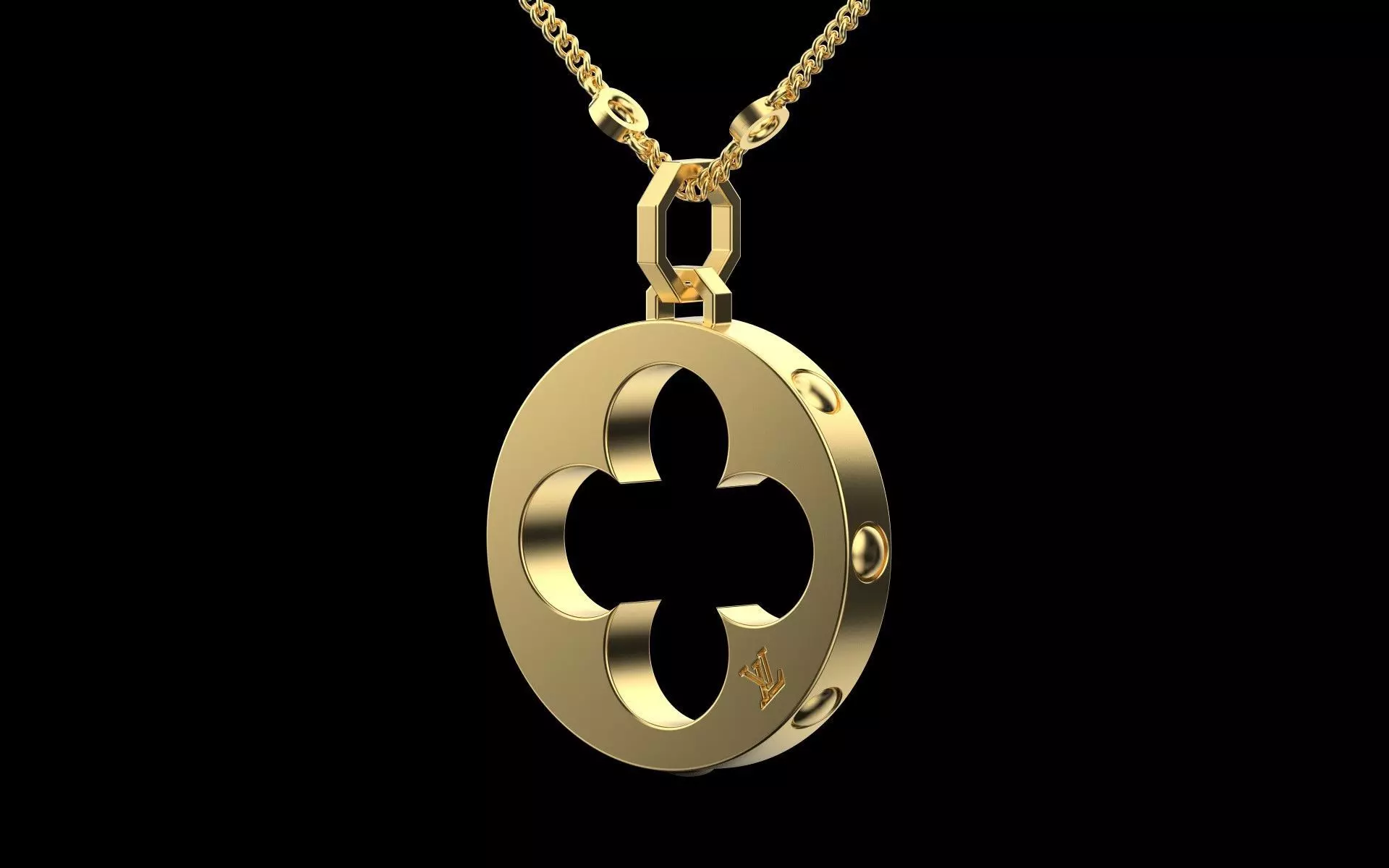 Louis Vuitton Pendant 3D print model_0