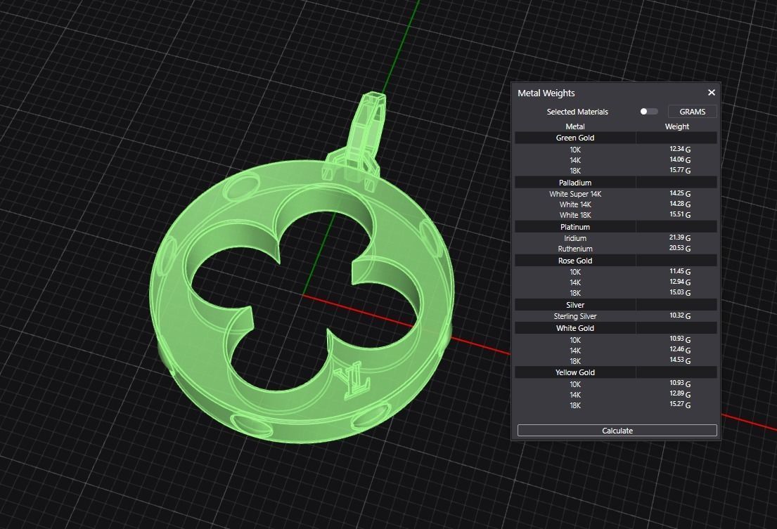 Louis Vuitton Pendant 3D print model_6
