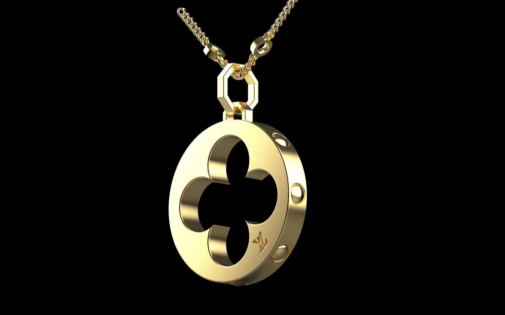 Louis Vuitton Pendant 3D print model_2