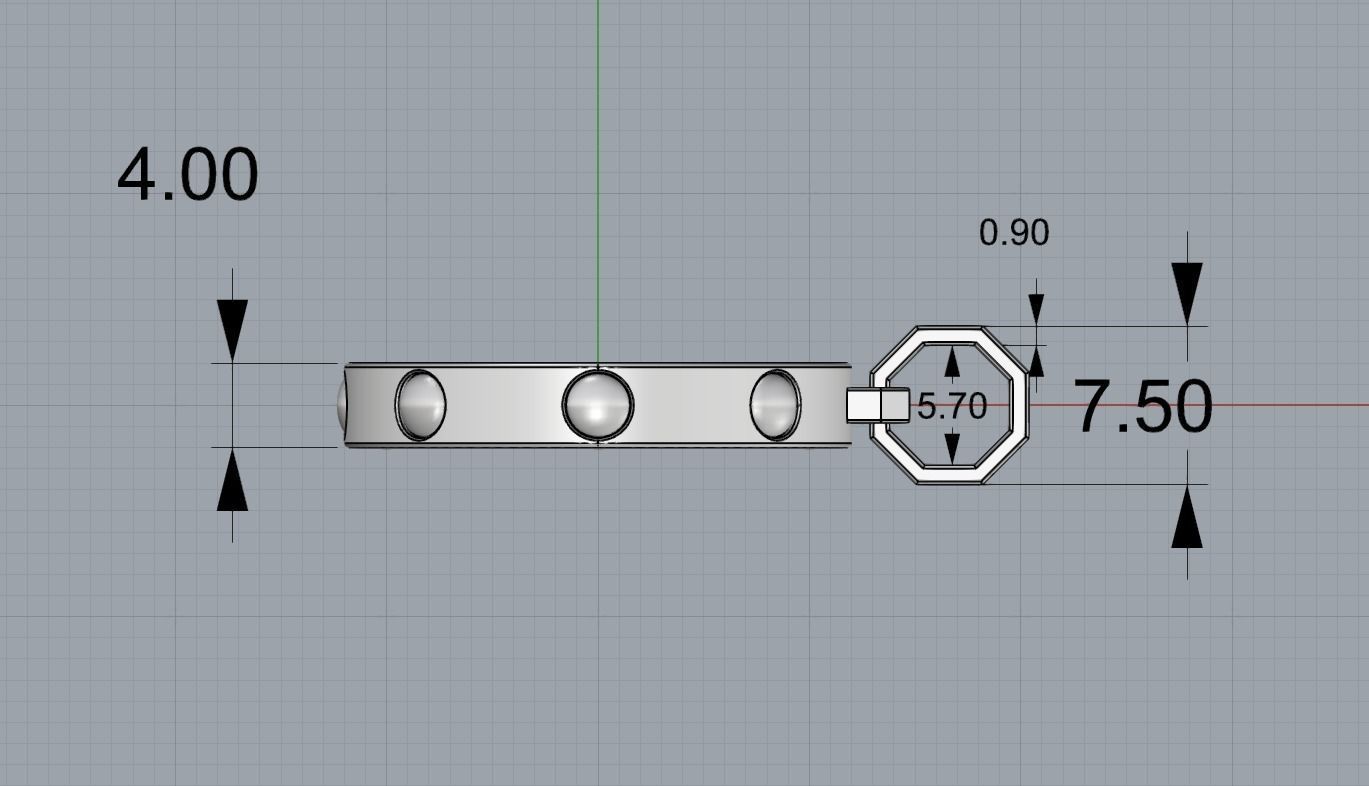 Louis Vuitton Pendant 3D print model_4