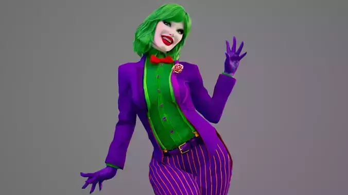  Female Joker - Harley Quinn- Duela Dent 3D model