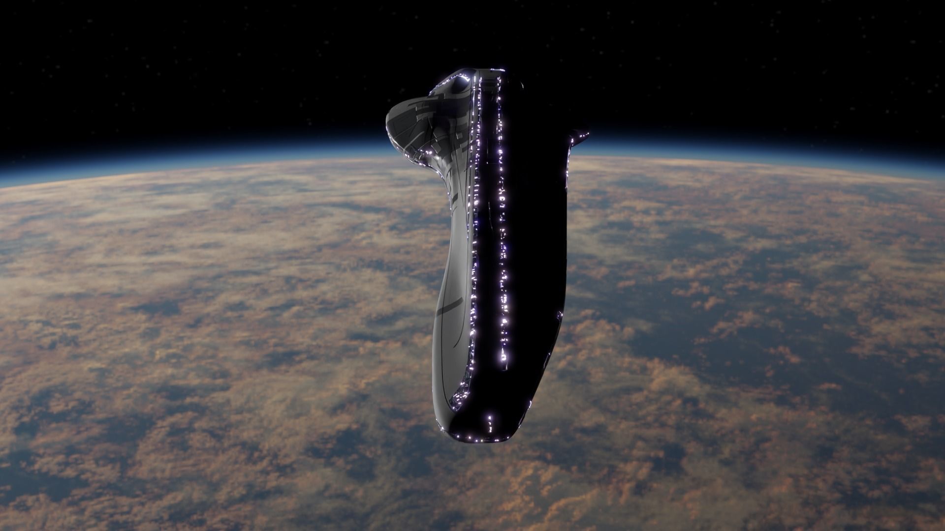 Carrier Spaceship 3D model_2