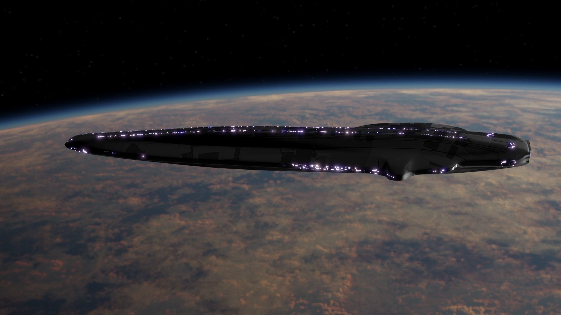 Carrier Spaceship 3D model_3